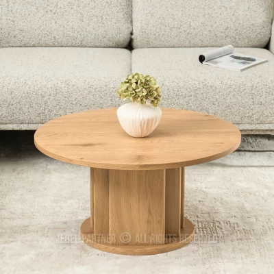 Runder Couchtisch SEVERIN - Eiche