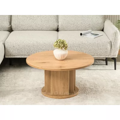 Runder Couchtisch SEVERIN - Eiche