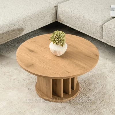 Runder Couchtisch SEVERIN - Eiche