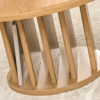 Runder Couchtisch SEVERIN - Eiche