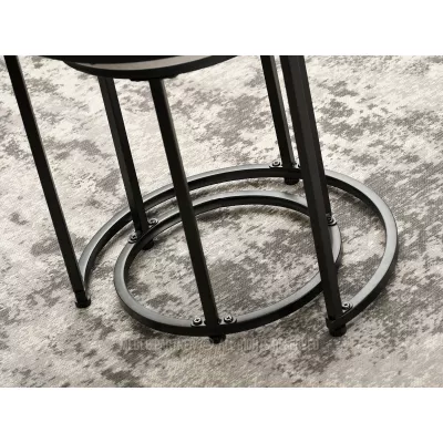 Couchtisch-Set JACEK S - Beton / Schwarz