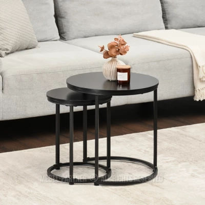 JACEK S Couchtisch-Set – schwarz