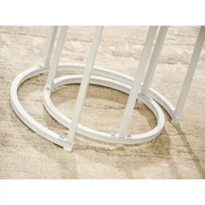 Couchtisch-Set JACEK S – Sonoma-Eiche / Weiß
