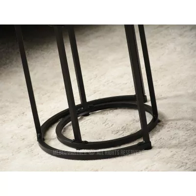 Couchtisch-Set JACEK S – Sonoma-Eiche / Schwarz