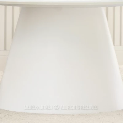 Ovaler Couchtisch ELIAM - weiß