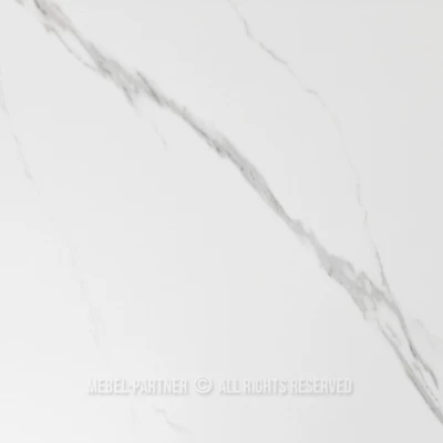 RICOS Couchtisch – weißer Marmor / Eiche