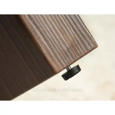 RICOS Couchtisch – schwarzer Marmor / Walnuss