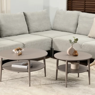 Runder Couchtisch 60 TODOR - beige