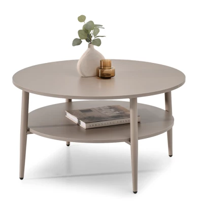 Runder Couchtisch TODOR - beige