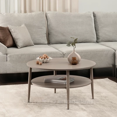 Runder Couchtisch TODOR - beige