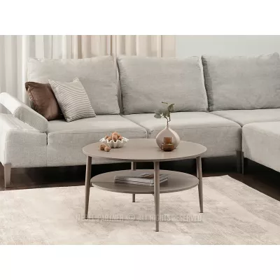 Runder Couchtisch TODOR - beige