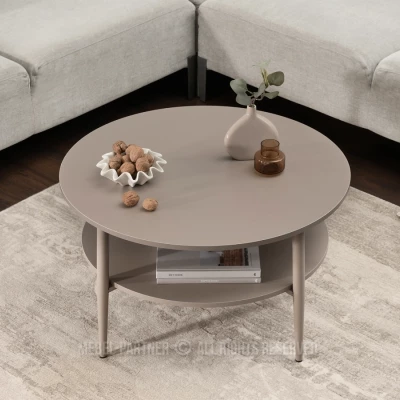 Runder Couchtisch TODOR - beige