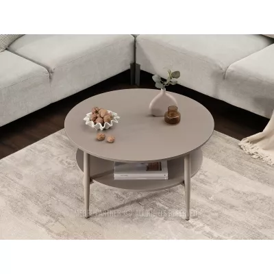 Runder Couchtisch TODOR - beige
