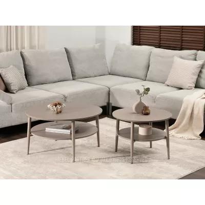 Runder Couchtisch TODOR - beige
