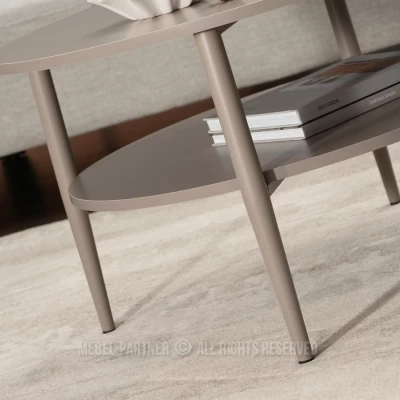 Runder Couchtisch TODOR - beige
