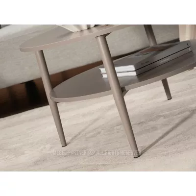 Runder Couchtisch TODOR - beige