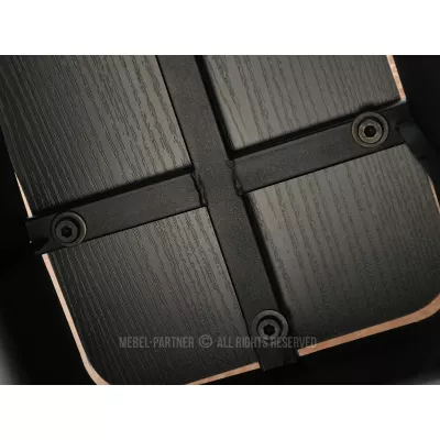 Designer-Couchtisch HAPR – Bronzeglas / Schwarz