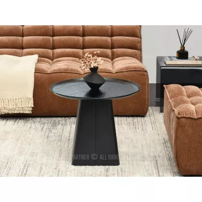 Designer-Couchtisch HAPR – Rauchglas / Schwarz