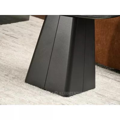 Designer-Couchtisch HAPR – Rauchglas / Schwarz