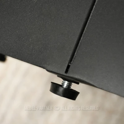 Designer-Couchtisch HAPR – Rauchglas / Schwarz