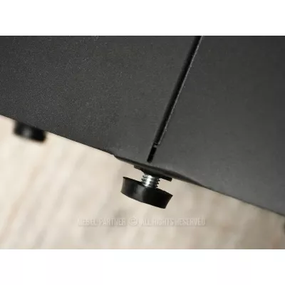 Designer-Couchtisch HAPR – Rauchglas / Schwarz