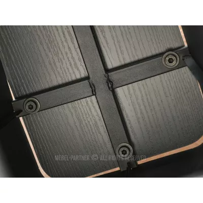 Designer-Couchtisch HAPR – Rauchglas / Schwarz