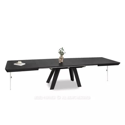 Ausziehbarer Esstisch 180(380)x100 ZENON - schwarz