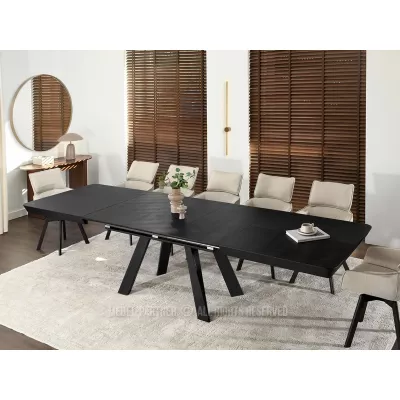 Ausziehbarer Esstisch 180(380)x100 ZENON - schwarz