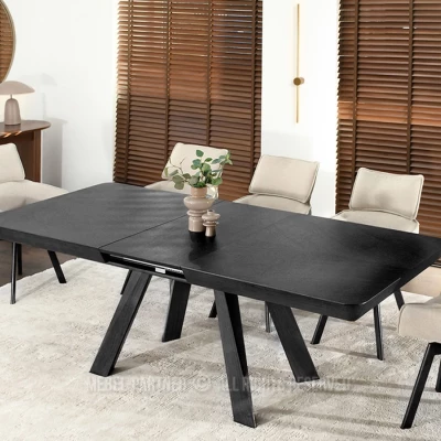 Ausziehbarer Esstisch 180(380)x100 ZENON - schwarz