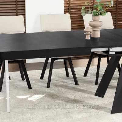 Ausziehbarer Esstisch 180(380)x100 ZENON - schwarz