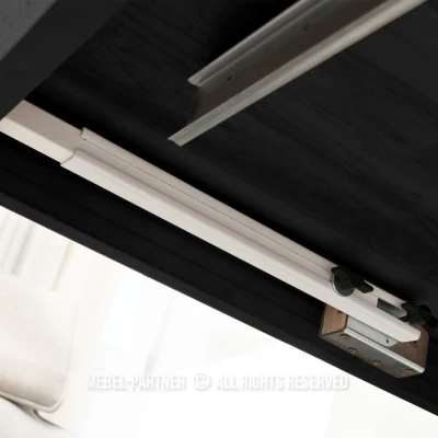 Ausziehbarer Esstisch 180(380)x100 ZENON - schwarz