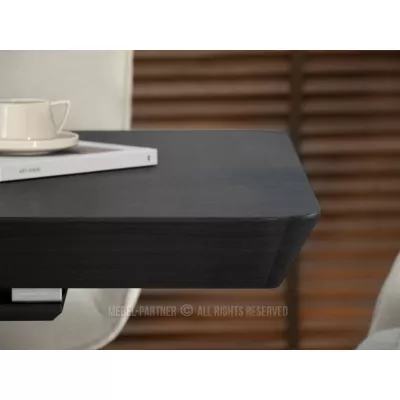 Ausziehbarer Esstisch 180(380)x100 ZENON - schwarz