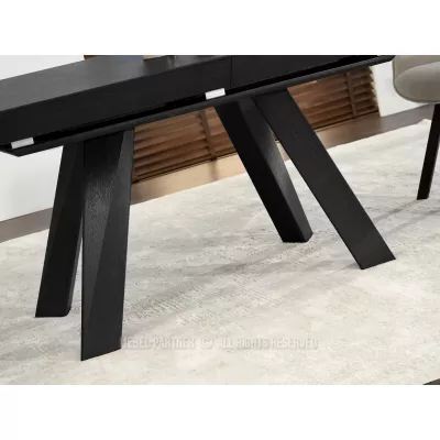 Ausziehbarer Esstisch 180(380)x100 ZENON - schwarz