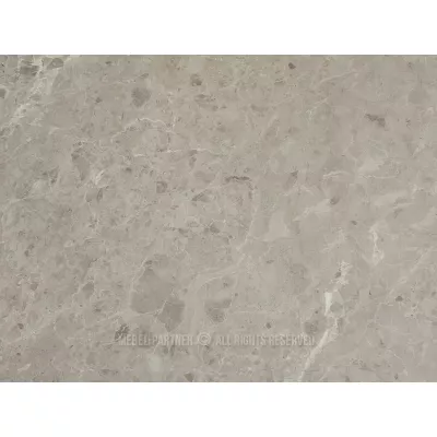 Runder Esstisch 120 cm DONIS - grauer Marmor / grau