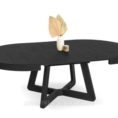 Runder Ausziehtisch 130(230)x130 SABRIN - schwarz