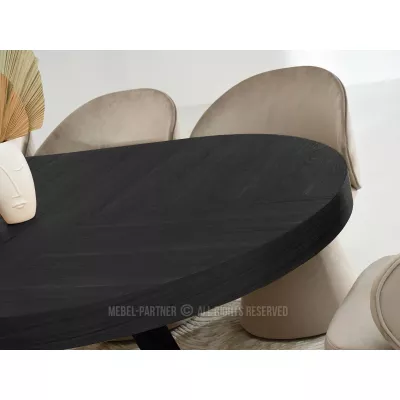 Runder Ausziehtisch 130(230)x130 SABRIN - schwarz