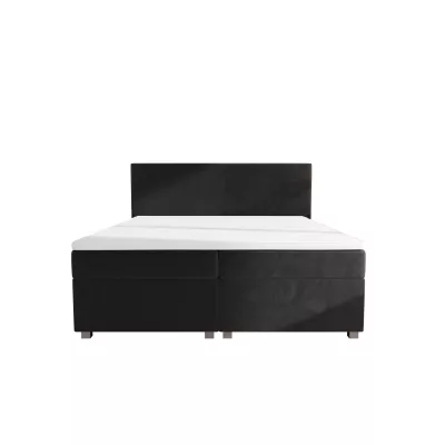 Doppelbett mit Polsterung 160x200 mit Stauraum ASSAR - dunkelgrau