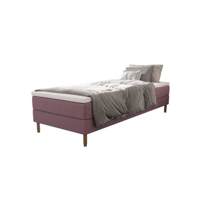 Einzelbett 80x200 mit Stauraum HENRYK - rosa