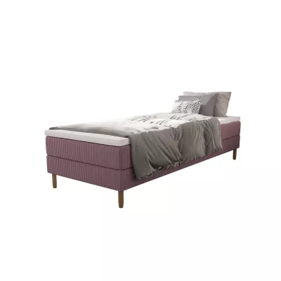 Einzelbett 80x200 mit Stauraum HENRYK - rosa