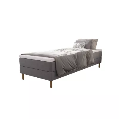 Einzelbett 80x200 mit Stauraum HENRYK - grau