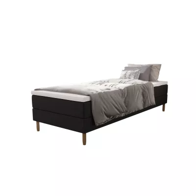 Einzelbett 80x200 mit Stauraum HENRYK - Dunkelgrau