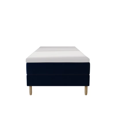Einzelbett 80x200 mit Stauraum HENRYK - dunkelblau