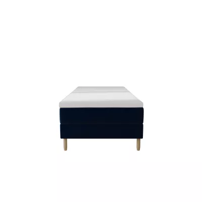 Einzelbett 80x200 mit Stauraum HENRYK - dunkelblau