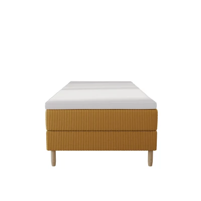Einzelbett 80x200 mit Stauraum HENRYK - gelb