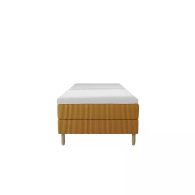 Einzelbett 80x200 mit Stauraum HENRYK - gelb