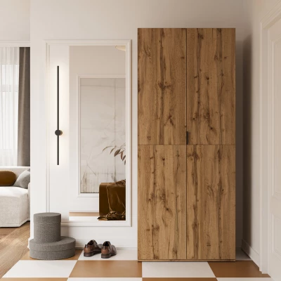 Kleiderschrank 90 cm RHYDIAN – Wotan-Eiche