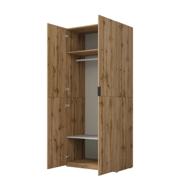 Kleiderschrank 90 cm RHYDIAN – Wotan-Eiche