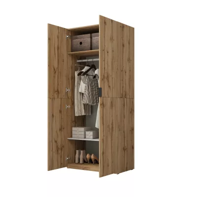 Kleiderschrank 90 cm RHYDIAN – Wotan-Eiche