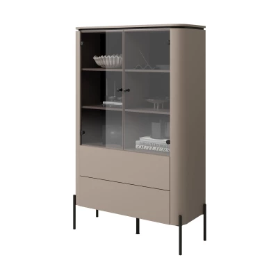Glasvitrine CARINE - beige