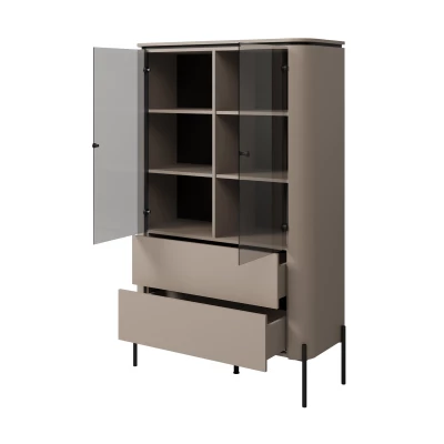Glasvitrine CARINE - beige